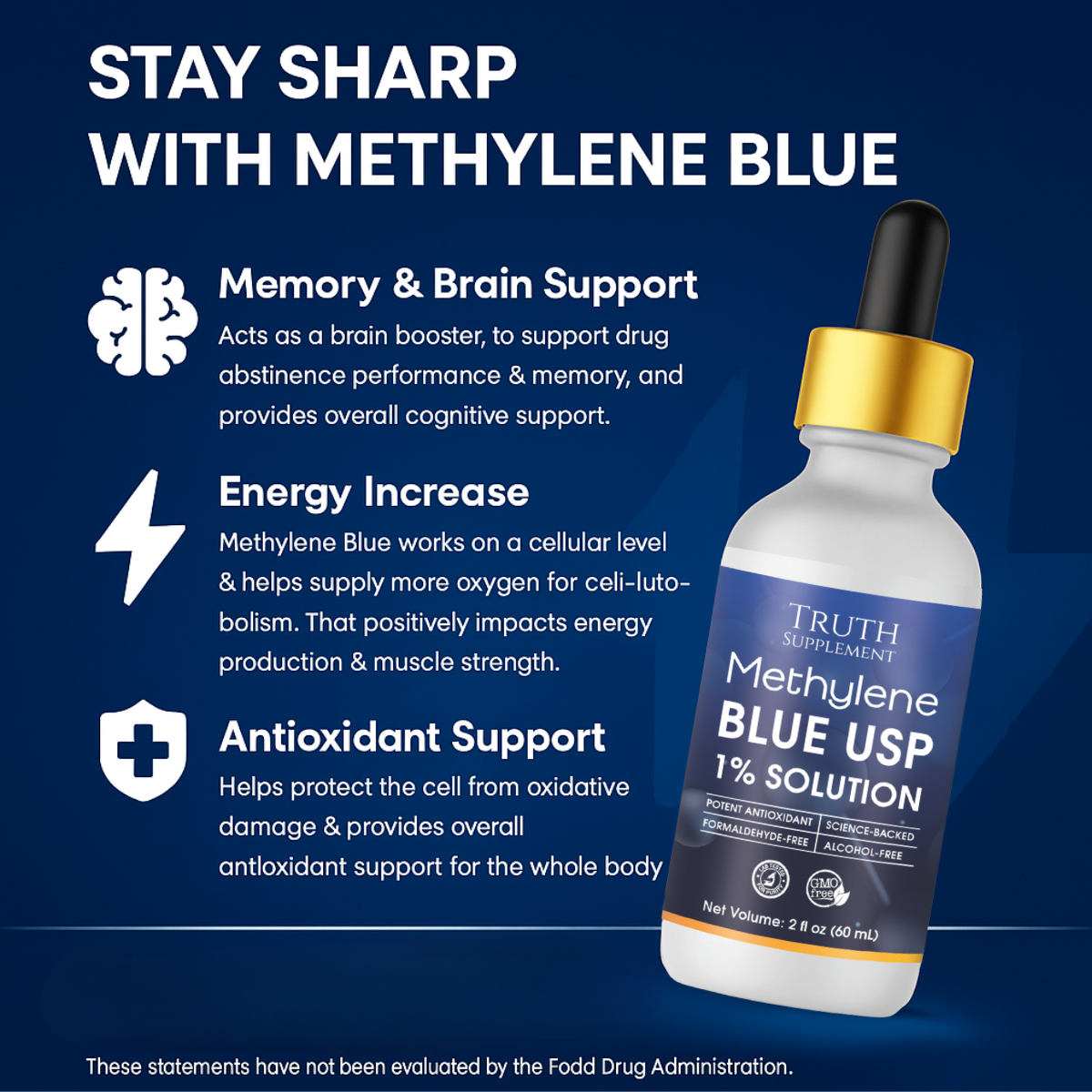 Methylene Blue 1% - Liquid Drops